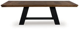 Greddinton Brown/Black Dining Extension Table (Online Special Price) - Ornate Home