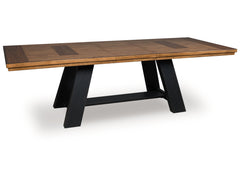 Greddinton Brown/Black Dining Extension Table - Ornate Home