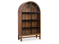 Greddinton Brown/Black Display Cabinet - Ornate Home
