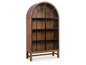Greddinton Brown/Black Display Cabinet - Ornate Home