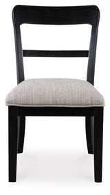 Greddinton Brown/Black Extension Dining Table and 6 Chairs (Online Special Price) - Ornate Home