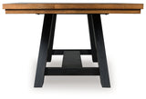 Greddinton Brown/Black Extension Dining Table and 6 Chairs (Online Special Price) - Ornate Home