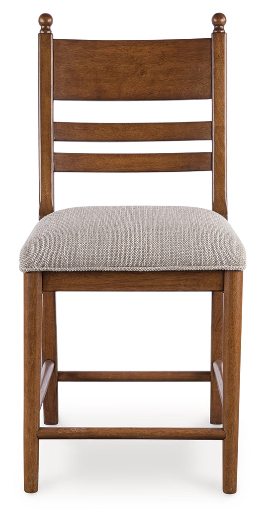 Greddinton Brown Counter Height Dining Table and 4 Barstools (Online Special Price) - Ornate Home