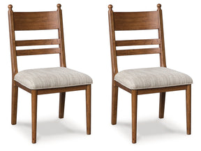 Greddinton Brown Dining Upholstered Side Chair (Set of 2) (Online Special Price) - Ornate Home