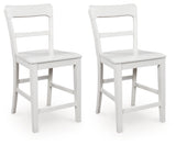 Greddinton Brown/White Counter Height Dining Table and 4 Barstools (Online Special Price) - Ornate Home