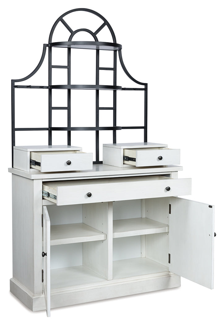 Greddinton White Baker's Rack (Online Special Price) - Ornate Home