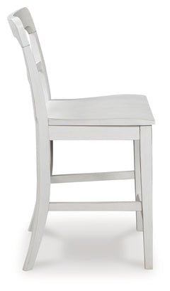 Greddinton White Barstool (Set of 2) - Ornate Home