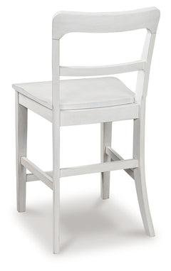 Greddinton White Barstool (Set of 2) - Ornate Home