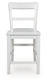Greddinton White Counter Height Barstool (Set of 2) - Ornate Home