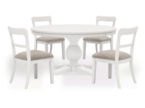 Greddinton White Dining Table and 4 Chairs (Online Special Price) - Ornate Home