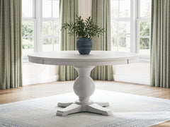 Greddinton White Dining Table and 4 Chairs - Ornate Home