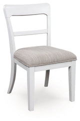 Greddinton White Dining Table and 6 Chairs - Ornate Home