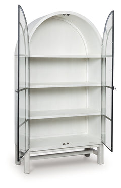 Greddinton White Display Cabinet - Ornate Home