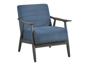 Greeley Blue Velvet Accent Chair - Ornate Home
