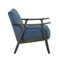 Greeley Blue Velvet Accent Chair - Ornate Home