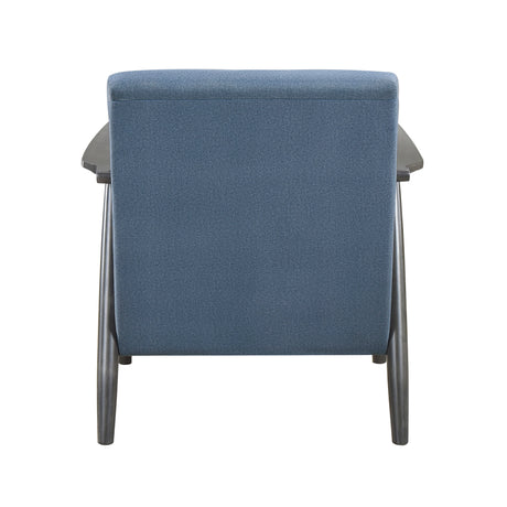 Greeley Blue Velvet Accent Chair - Ornate Home