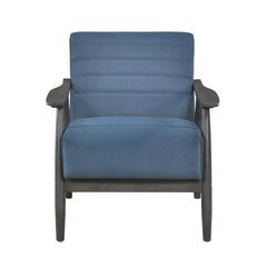 Greeley Blue Velvet Accent Chair - Ornate Home