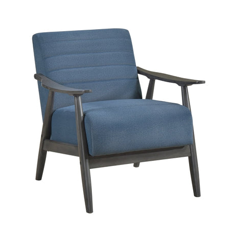 Greeley Blue Velvet Accent Chair - Ornate Home