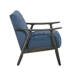Greeley Blue Velvet Accent Chair - Ornate Home