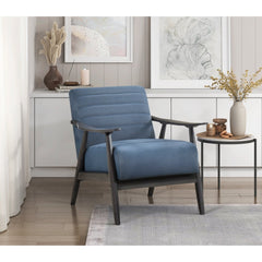 Greeley Blue Velvet Accent Chair - Ornate Home