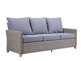 Greeley Gray 4Pc Patio Sofa Set - Ornate Home