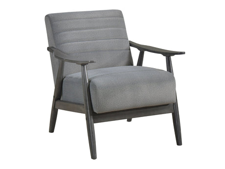 Greeley Gray Velvet Accent Chair - Ornate Home