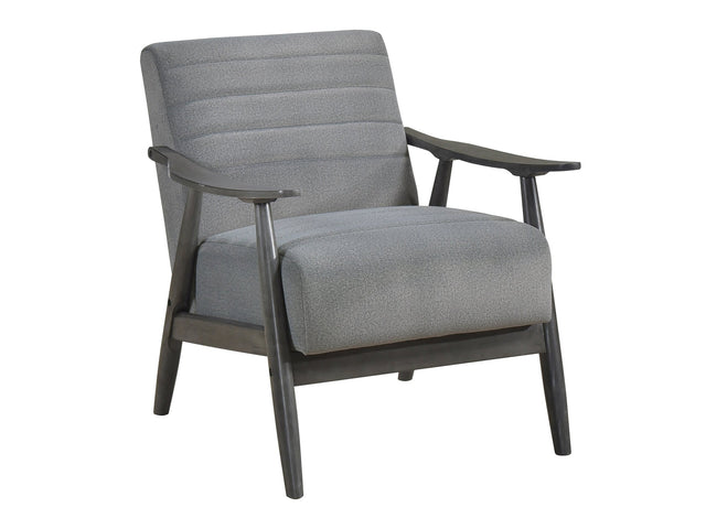 Greeley Gray Velvet Accent Chair - Ornate Home
