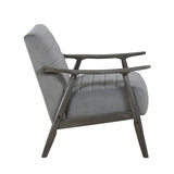Greeley Gray Velvet Accent Chair - Ornate Home