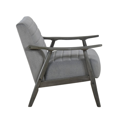 Greeley Gray Velvet Accent Chair - Ornate Home