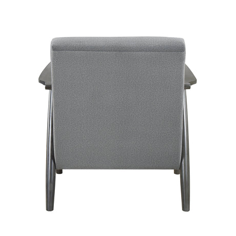 Greeley Gray Velvet Accent Chair - Ornate Home