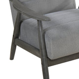 Greeley Gray Velvet Accent Chair - Ornate Home