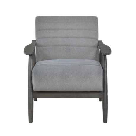 Greeley Gray Velvet Accent Chair - Ornate Home