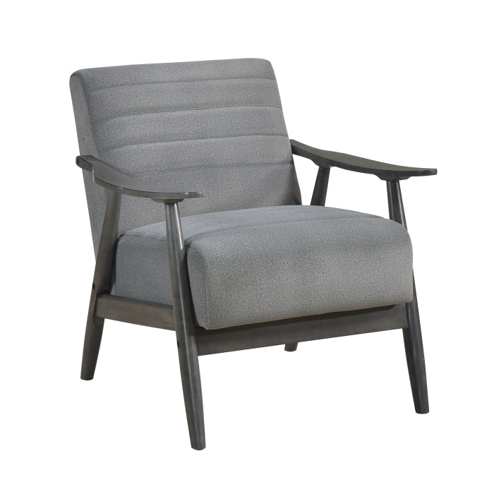 Greeley Gray Velvet Accent Chair - Ornate Home