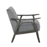 Greeley Gray Velvet Accent Chair - Ornate Home