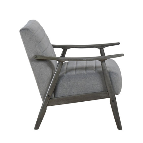 Greeley Gray Velvet Accent Chair - Ornate Home