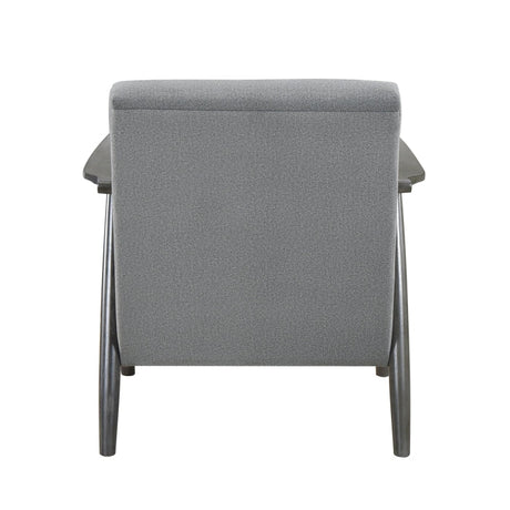 Greeley Gray Velvet Accent Chair - Ornate Home