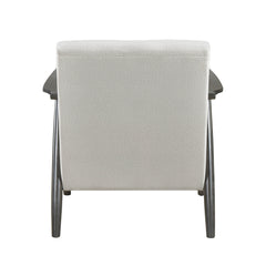 Greeley Pearl Velvet Accent Chair - Ornate Home