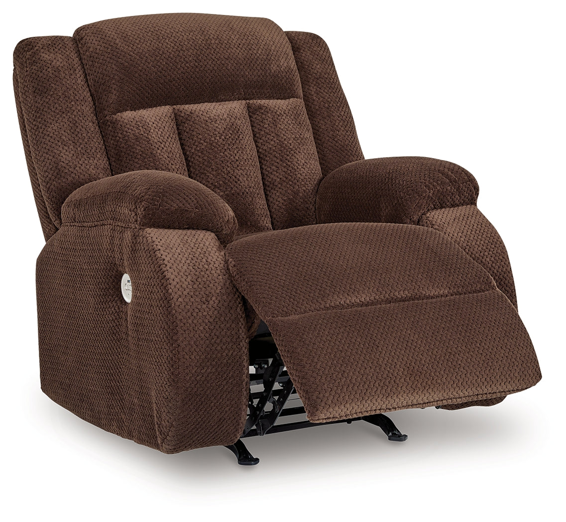 Greely Bend Chocolate-Power Recliner - Ornate Home