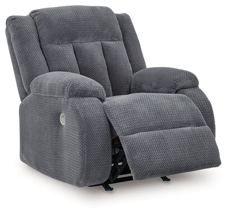 Greely Bend Steel-Power Recliner - Ornate Home