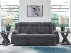 Greely Bend Steel-Power Reclining Sofa with Drop Down Table - Ornate Home