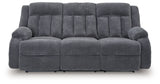 Greely Bend Steel-Power Reclining Sofa with Drop Down Table - Ornate Home