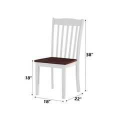 Green Leigh White Side Chair (Set of 2) - Ornate Home