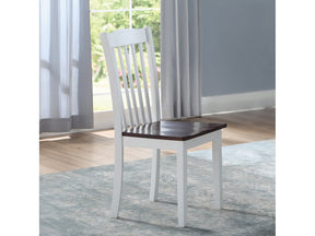 Green Leigh White Side Chair (Set of 2) - Ornate Home