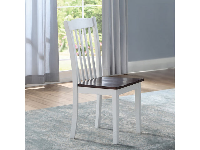 Green Leigh White Side Chair (Set of 2) - Ornate Home