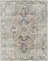 Green Nisa Tumble Dry Washable Rug - Ornate Home