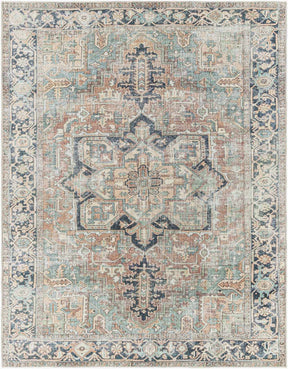 Green Nisa Tumble Dry Washable Rug - Ornate Home