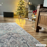 Green Nisa Tumble Dry Washable Rug - Ornate Home