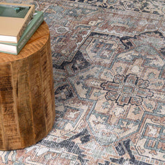 Green Nisa Tumble Dry Washable Rug - Ornate Home