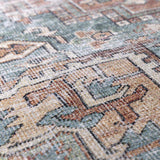 Green Nisa Tumble Dry Washable Rug - Ornate Home