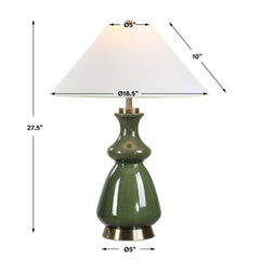 Green Thumb Green Table Lamp - Ornate Home